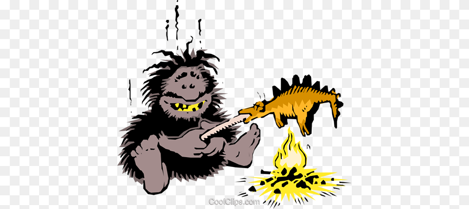 Banner Transparent Library At Getdrawings Com Cave Man Cooking, Baby, Person, Animal, Dinosaur Free Png