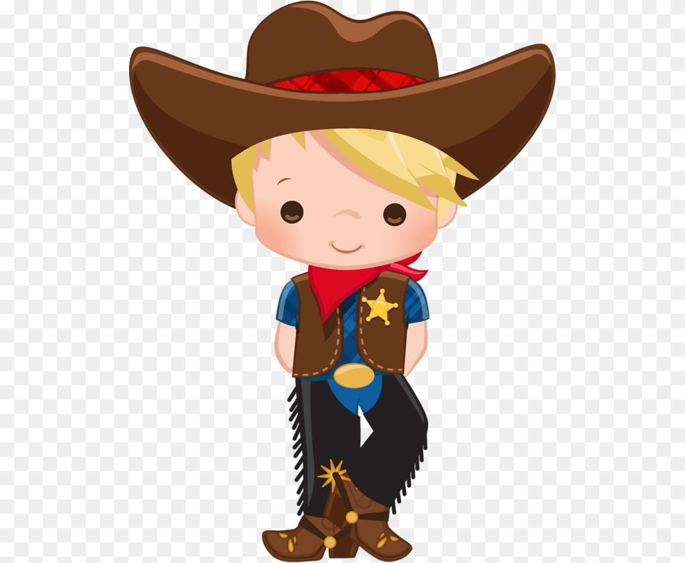 Banner Transparent Library Cowboy E Cowgirl Cowboy Clip Art, Clothing, Hat, Baby, Cowboy Hat Png Image