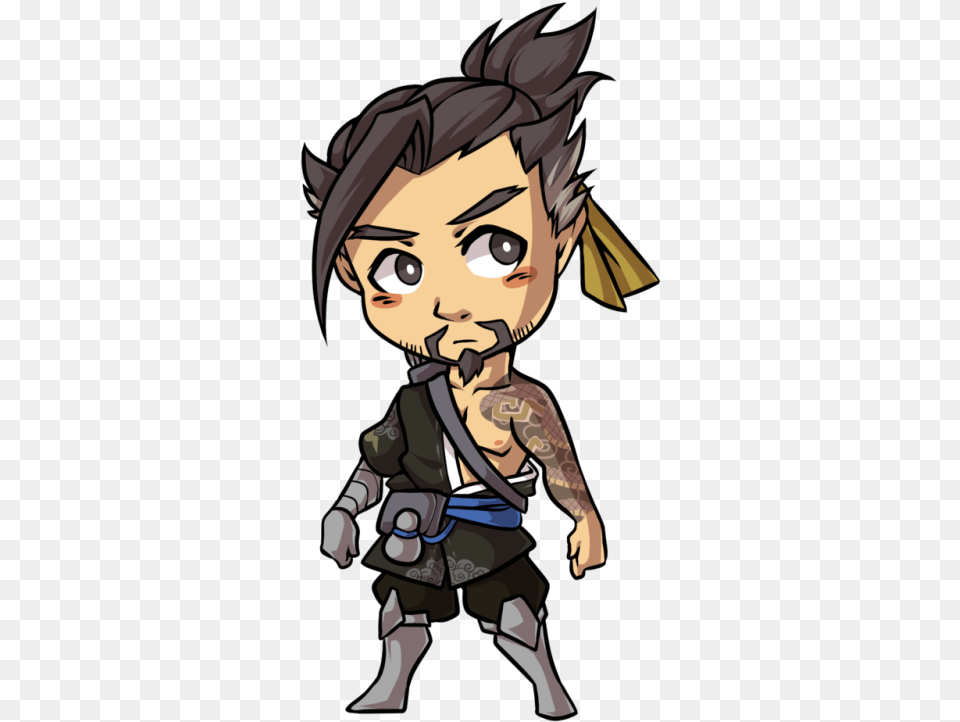 Banner Overwatch Mei Transprent Hanzo Chibi Drawing, Book, Comics, Publication, Baby Free Transparent Png
