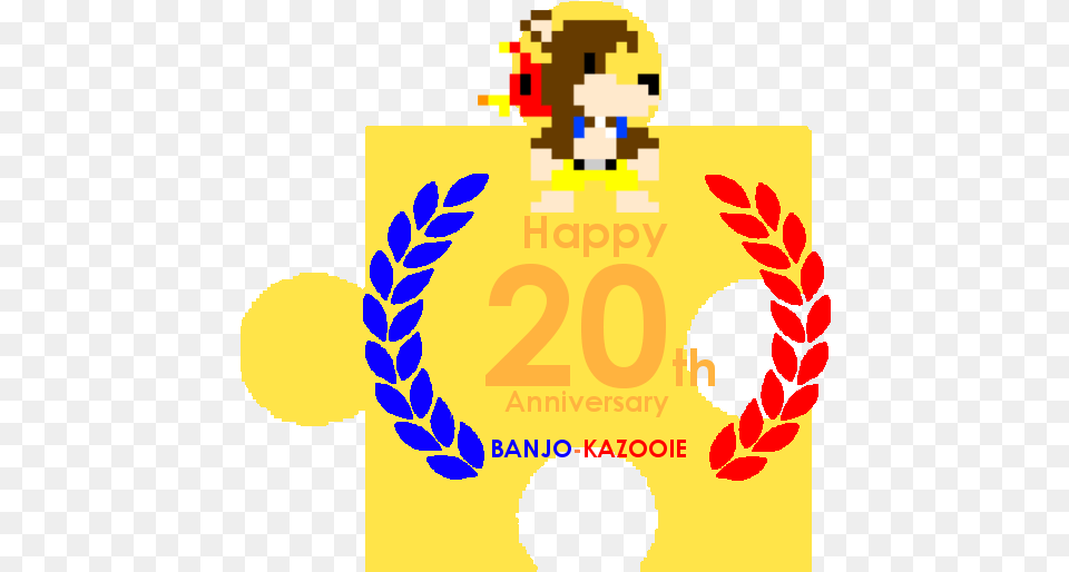 Banner Transparent Stock The Year Of And Kazooie By Super Mario Bros 25th Anniversary, Person, Text, Symbol, Logo Free Png