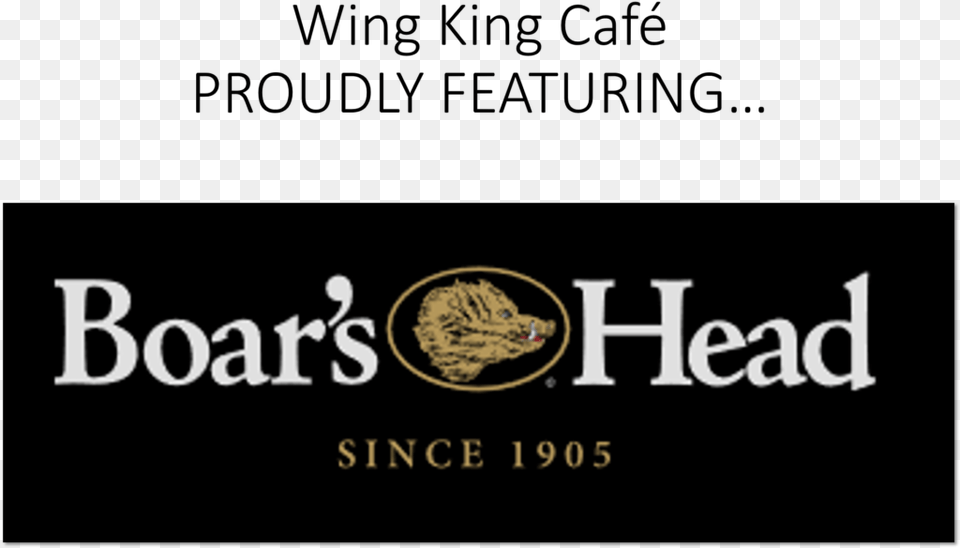 Banner Wing King Cafe Boars Head Boars Head, Logo, Text Png