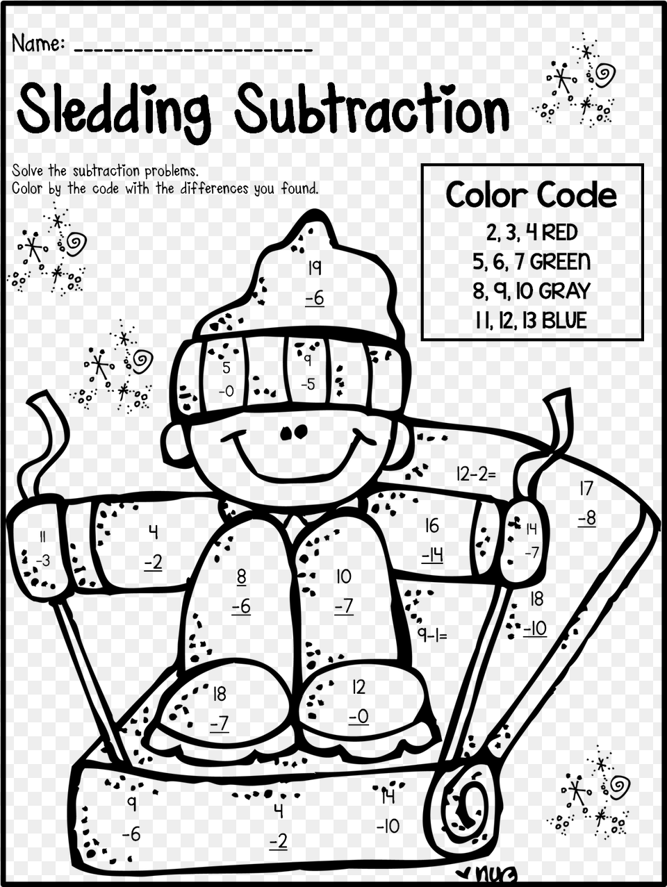 Banner Winter Holiday Worksheets Myscres Snow 1st Grade Math Coloring Worksheets Christmas, Gray Png