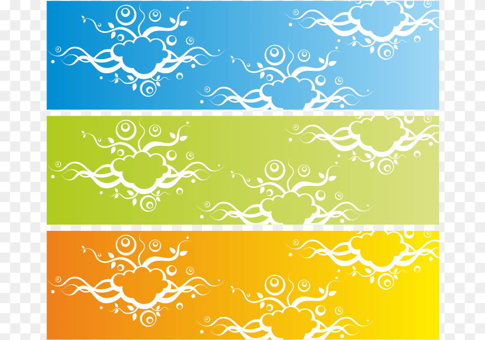Banner With Abstract Background Clip Art, Floral Design, Graphics, Pattern, Modern Art Free Png Download