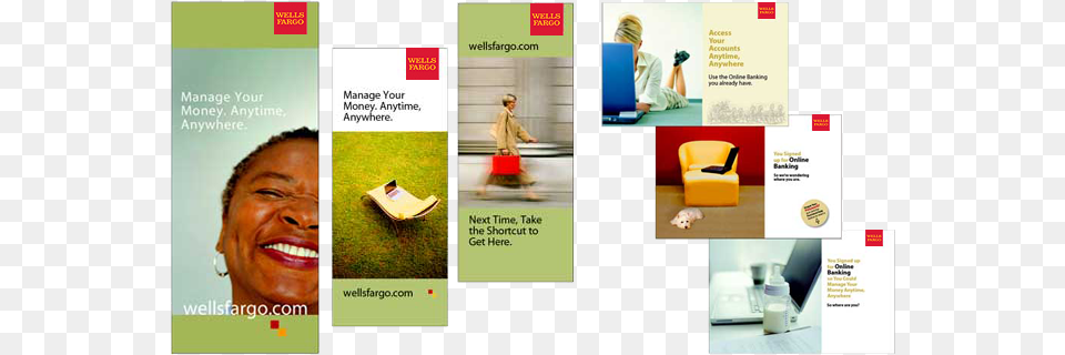 Banners For Other Various Causes That Wells Fargo Participated Wells Fargo Web Ad, Advertisement, Poster, Adult, Female Free Transparent Png