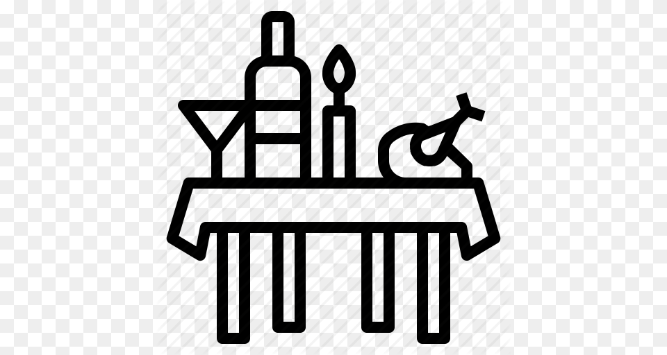 Banquet Dinner Food Meal Party Table Icon, Altar, Architecture, Building, Church Png Image