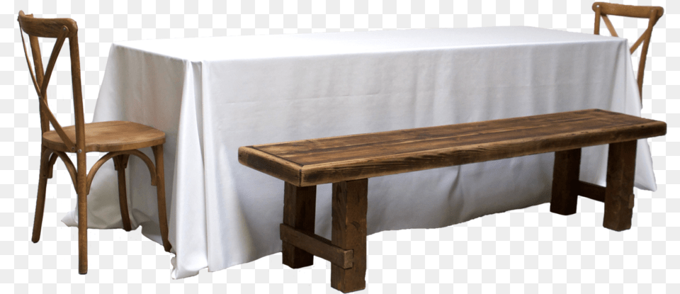 Banquet Table With 2 Honey Brown Long Benches Ampamp Bench, Chair, Dining Table, Furniture, Wood Free Transparent Png