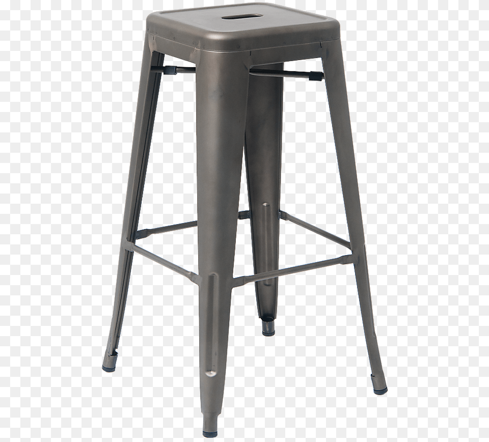 Banqueta Tolix Madeira, Bar Stool, Furniture Free Transparent Png