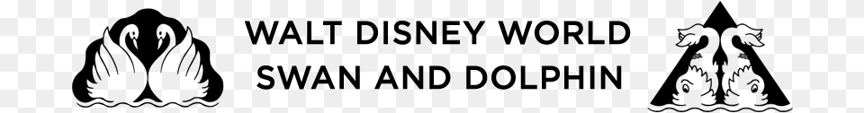 Banquets And Catering Walt Disney World Swan And Dolphin Logo, Gray Png