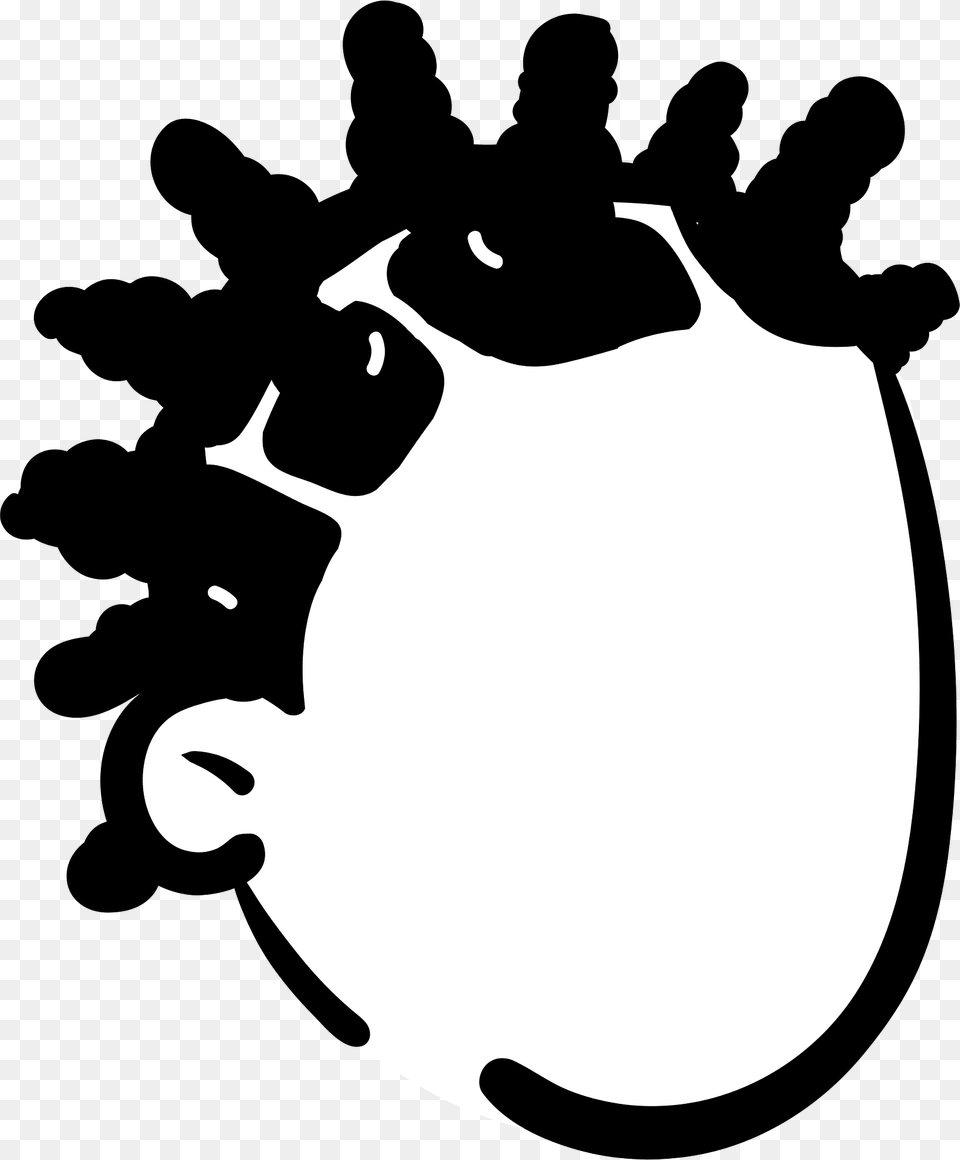 Bantu Knots Hair Style Clipart, Baby, Person, Stencil, Adult Png Image
