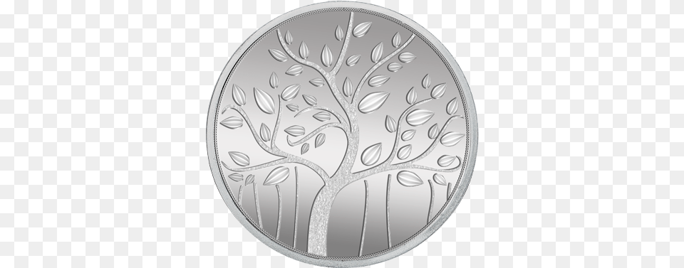 Banyan Tree 50 Gm, Silver, Coin, Money, Disk Free Transparent Png