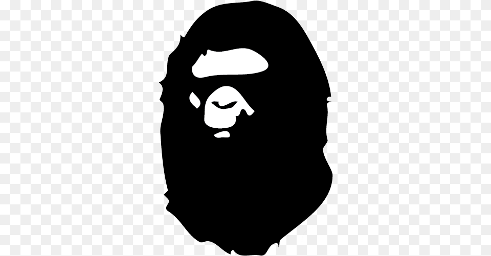 Bape Bathing Ape Logo Camo, Stencil, Face, Head, Person Png