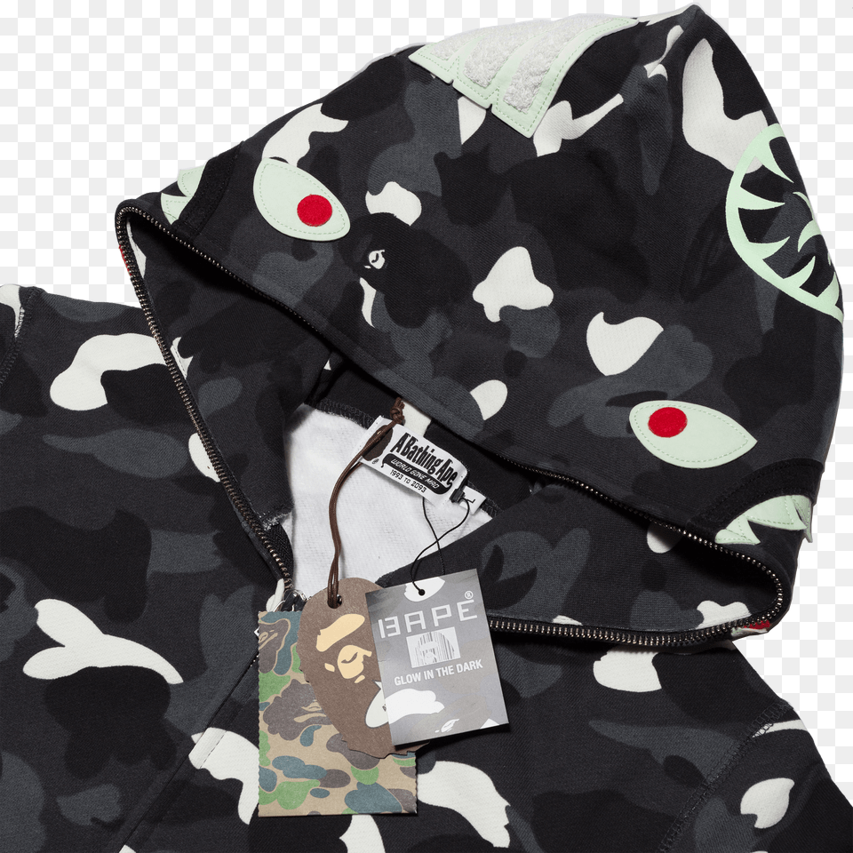 Bape City Camo Hoodie Closed, Sweatshirt, Clothing, Sweater, Knitwear Png