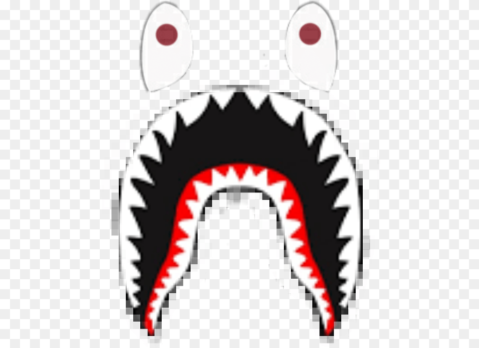 Bape Gucci Bape Shark Logo, Body Part, Mouth, Person, Teeth Png
