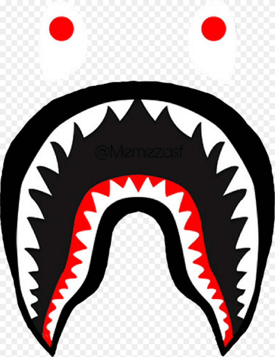 Bape Shark Bape Logo, Body Part, Mouth, Person, Teeth Free Transparent Png