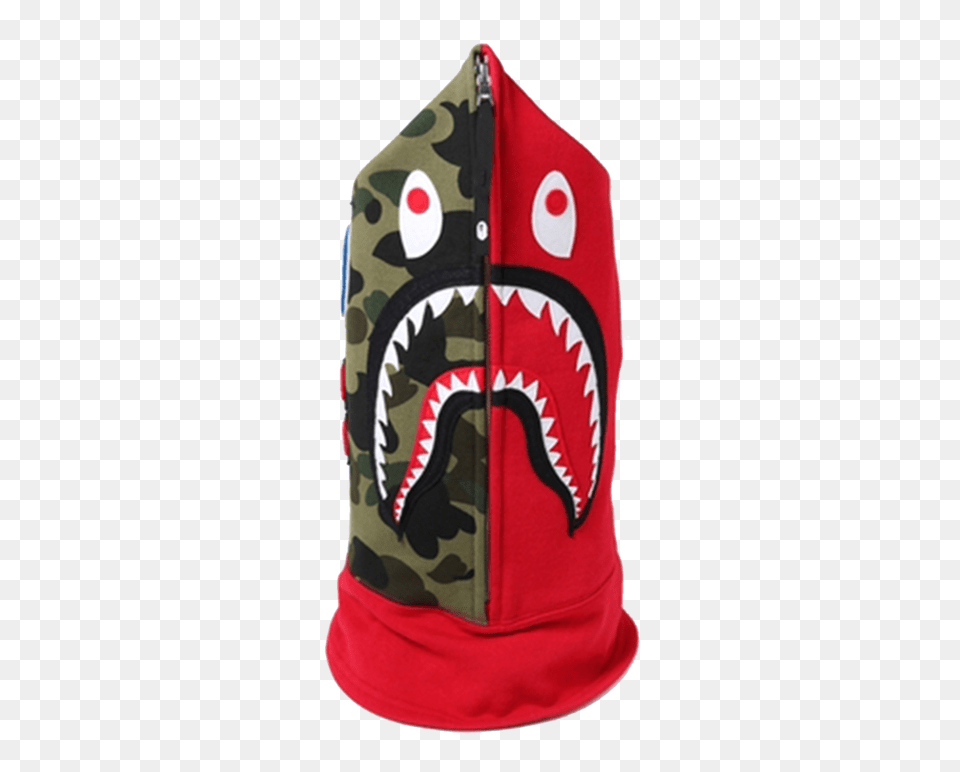Bape Shark Face Mask, Clothing, Hat, Hoodie, Knitwear Free Png