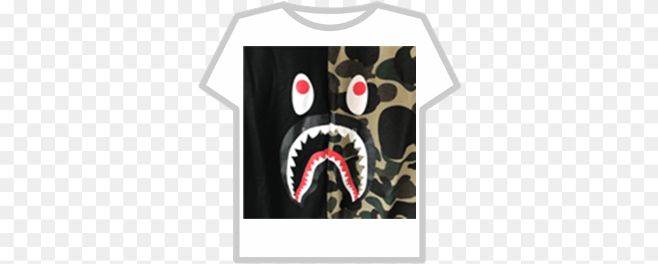 Bape Shark T Shirt Roblox Todoesdigitalrdcom Roblox Black Adidas, Clothing, T-shirt Free Png