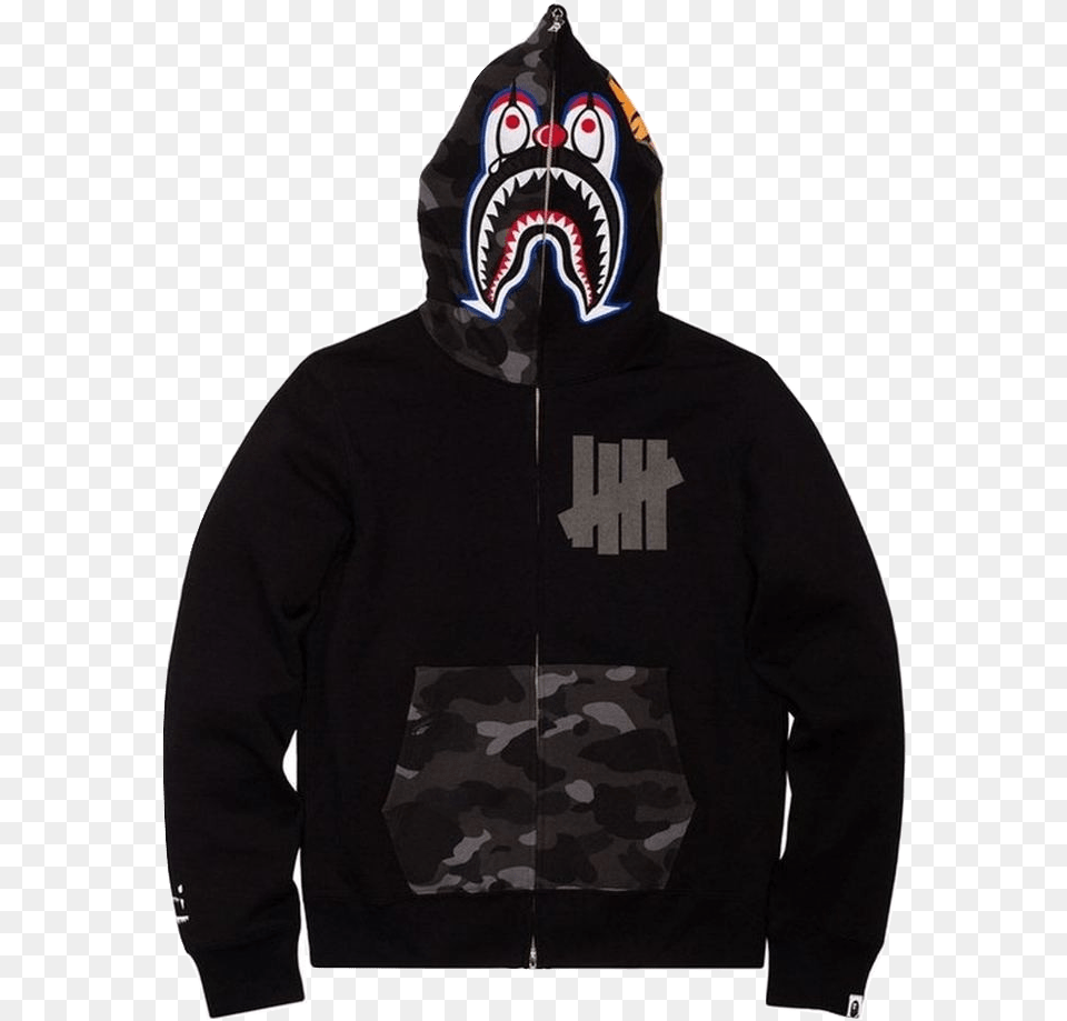Bape Undefeated Mr Cartoon, Clothing, Hoodie, Knitwear, Sweater Free Png Download