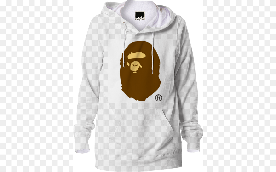 Bape X Paom Hoodie 88 Sweat Shirt Pandora Heart, Clothing, Knitwear, Sweater, Sweatshirt Png