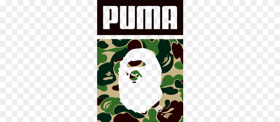 Bape X Puma Logo, Baby, Person, Head, Face Png