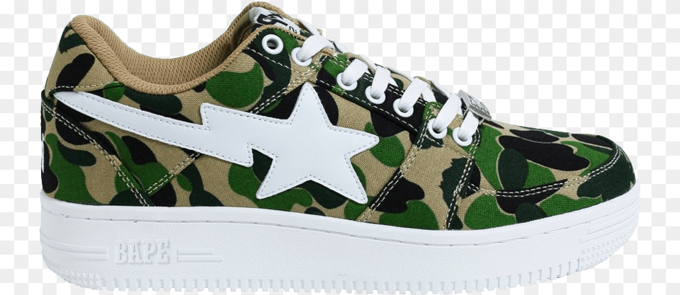 Bapesta Camo, Clothing, Footwear, Shoe, Sneaker Png Image