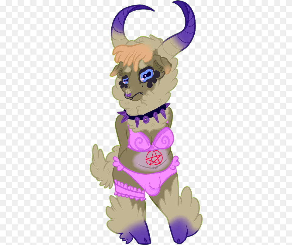 Baphomet Babe With No Name Cartoon, Baby, Person, Animal, Pet Png