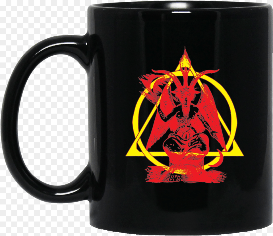 Baphomet Goat Head Satanic Sigil Lucifer Satan Devil, Cup, Beverage, Coffee, Coffee Cup Free Png