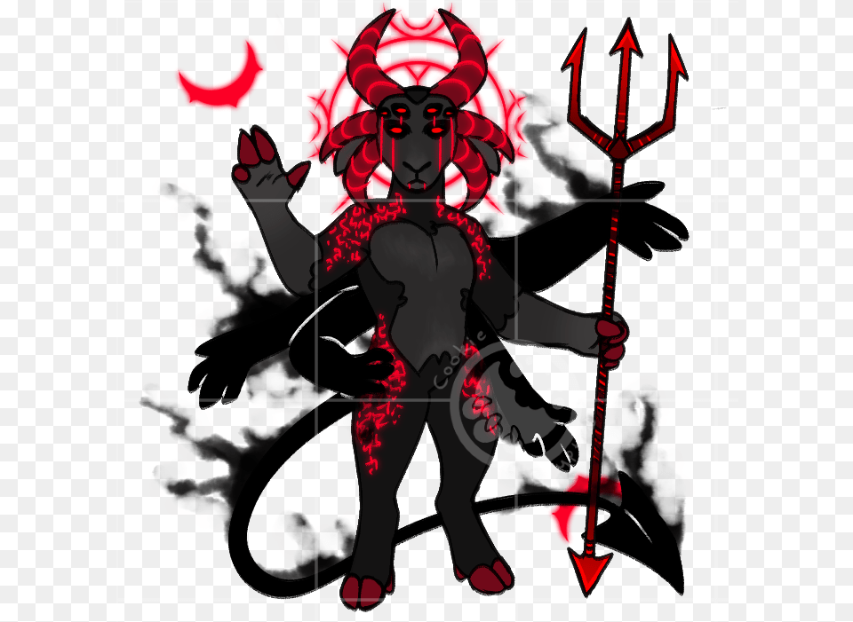 Baphomet Illustration, Weapon, Trident, Baby, Person Png Image