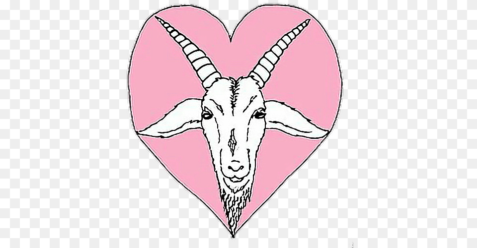 Baphomet Pink Transparent Clipart Baphomet Cute Background, Person, Animal, Mammal, Livestock Png Image