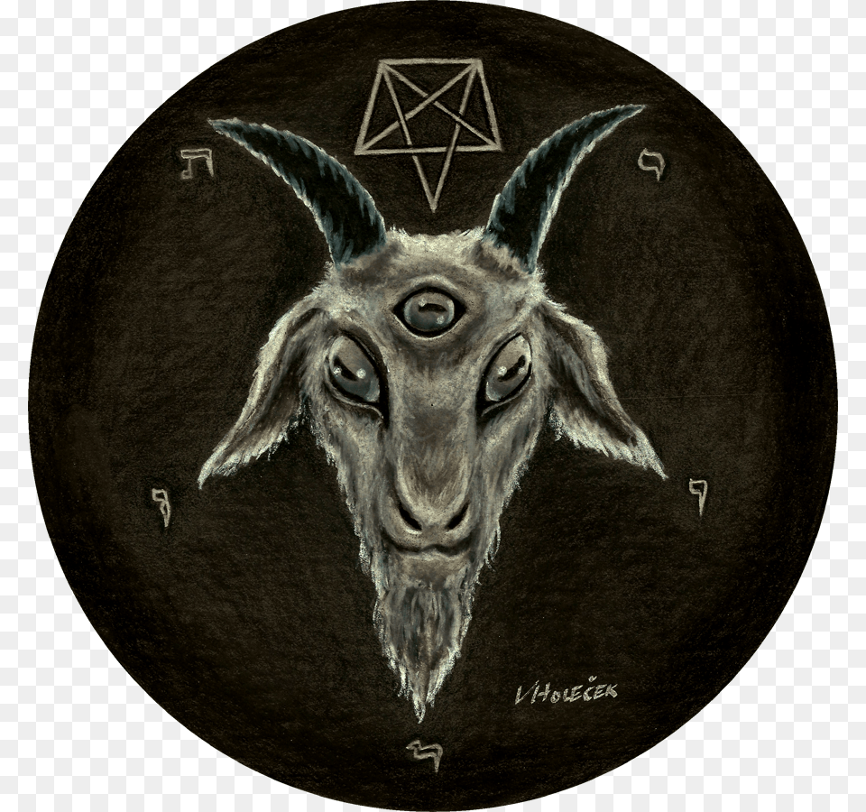 Baphomet Sigil, Livestock, Animal, Goat, Mammal Png Image