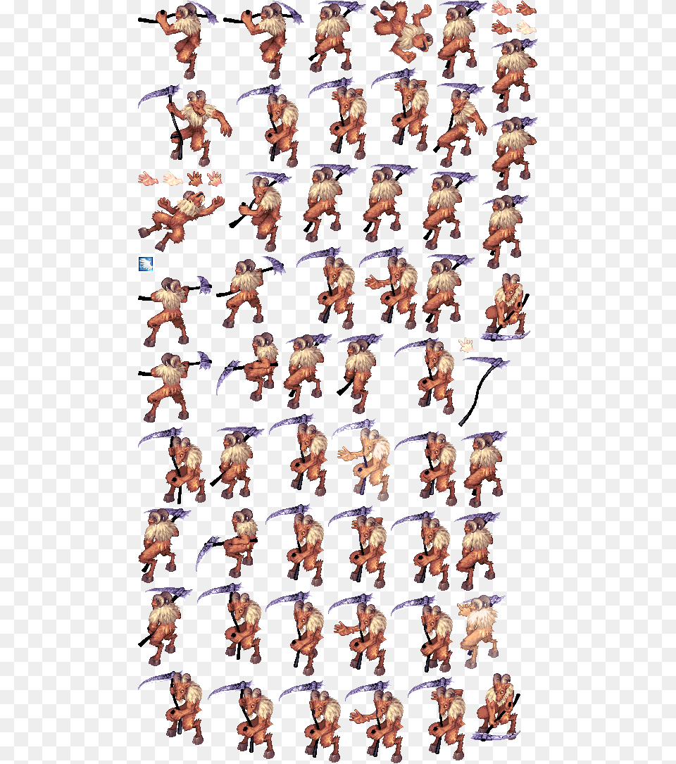 Baphomet Spritesheet Spear Attack Sprite Sheet, Baby, Person, Book, Comics Free Png