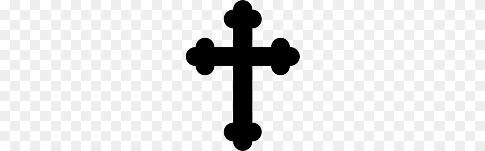 Baptism Cross Clip Art, Gray Free Png Download