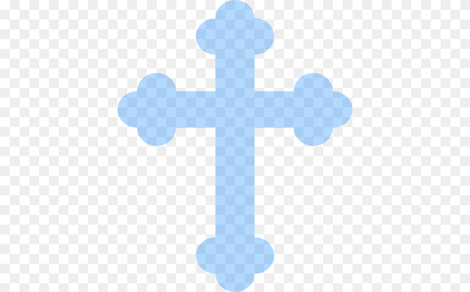 Baptism Cross Clipart Black And White First Communion Blue Cross, Symbol Free Png Download