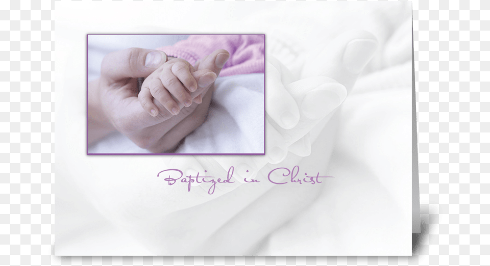 Baptism Girl Hand In Hand Greeting Card Baby, Body Part, Finger, Person, Photography Png Image