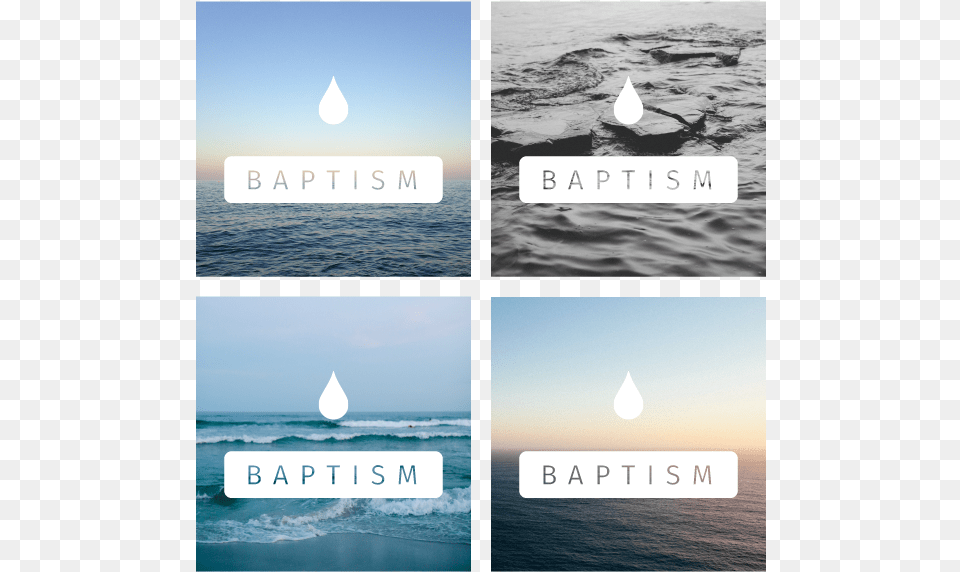 Baptism Logo Branding Drip Drop Rock Water Baptism Sea, Art, Collage, Ice, Outdoors Png