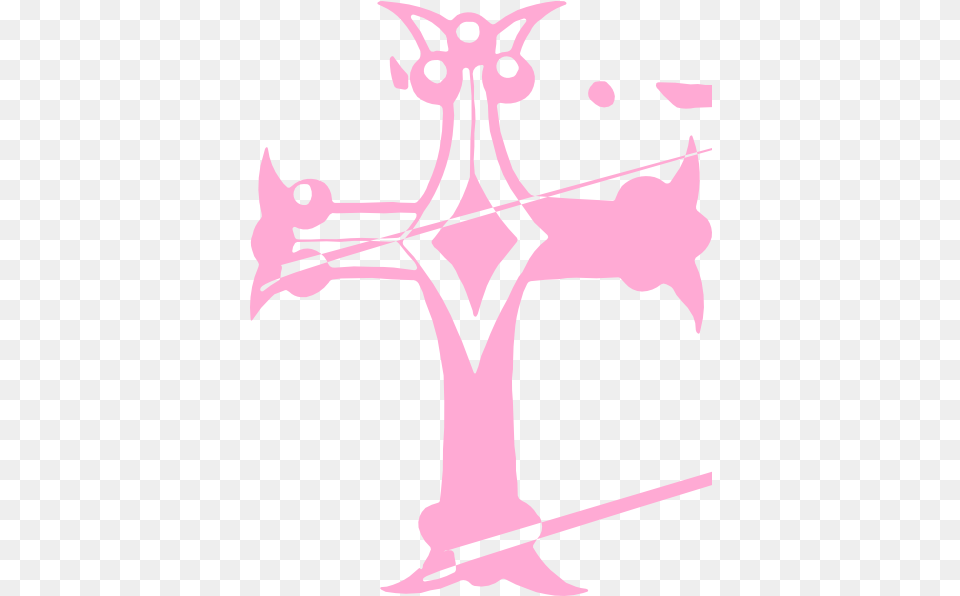 Baptism Pink 1 Image Cross Clip Art, Symbol, Baby, Person Free Transparent Png