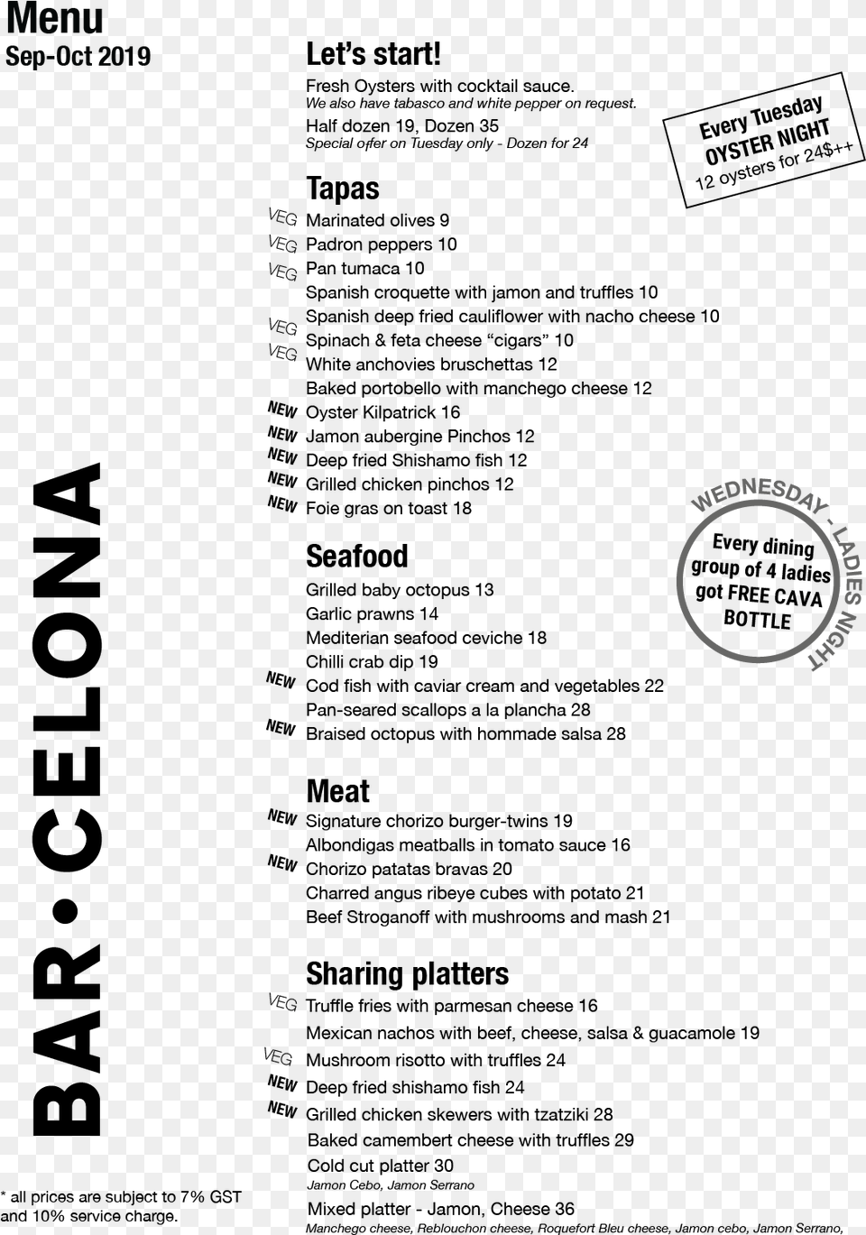 Bar Celona Menu Barcelona Free Transparent Png