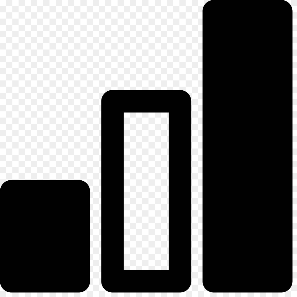 Bar Chart Icon, Gray Png Image