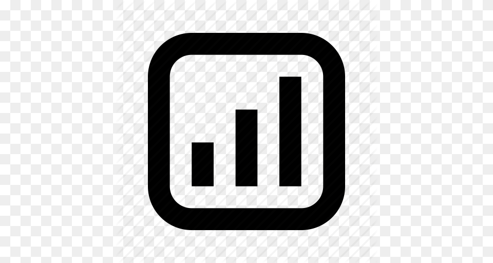 Bar Chart Rounded Square Icon, Architecture, Building, Cutlery Free Png