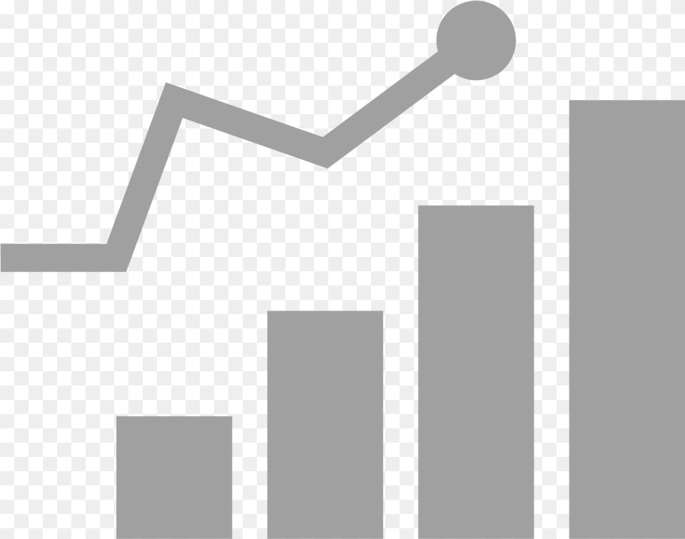 Bar Chart With Four Columns Showing Progression Cell Signal, Text Free Transparent Png