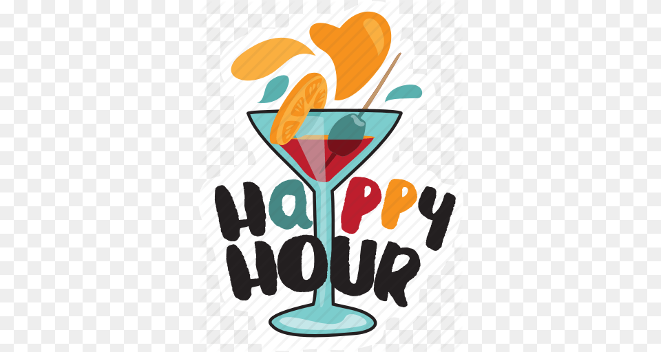 Bar Cocktail Drink Happy Hour Restaurant Sticker Icon, Alcohol, Beverage, Martini, Dynamite Free Transparent Png