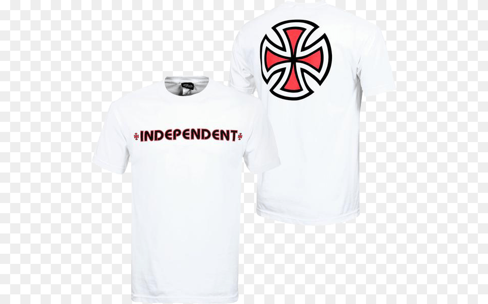 Bar Cross Tee White Independent Barcross T Shirt White S, Clothing, T-shirt Png