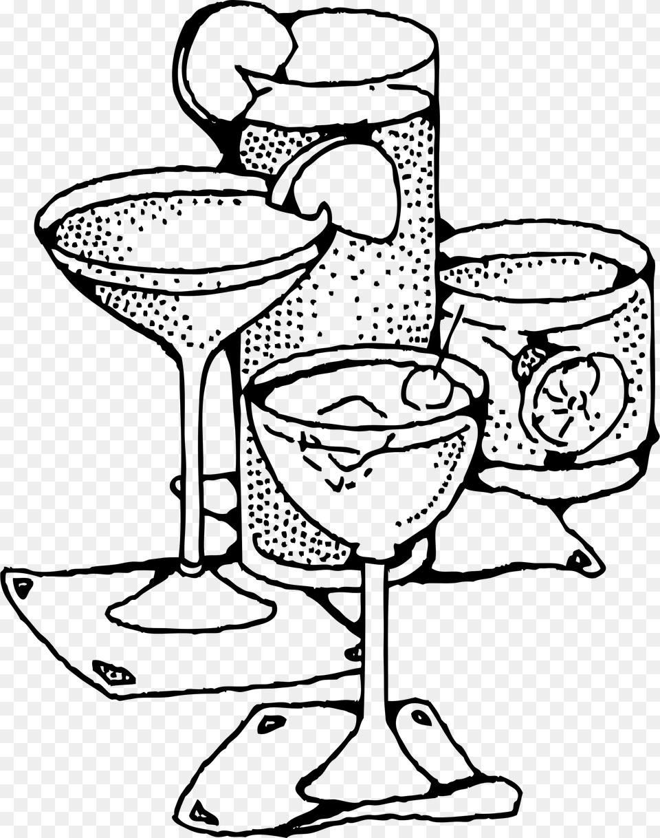 Bar Drinks Clip Arts Drinks Clipart Black And White, Gray Free Png