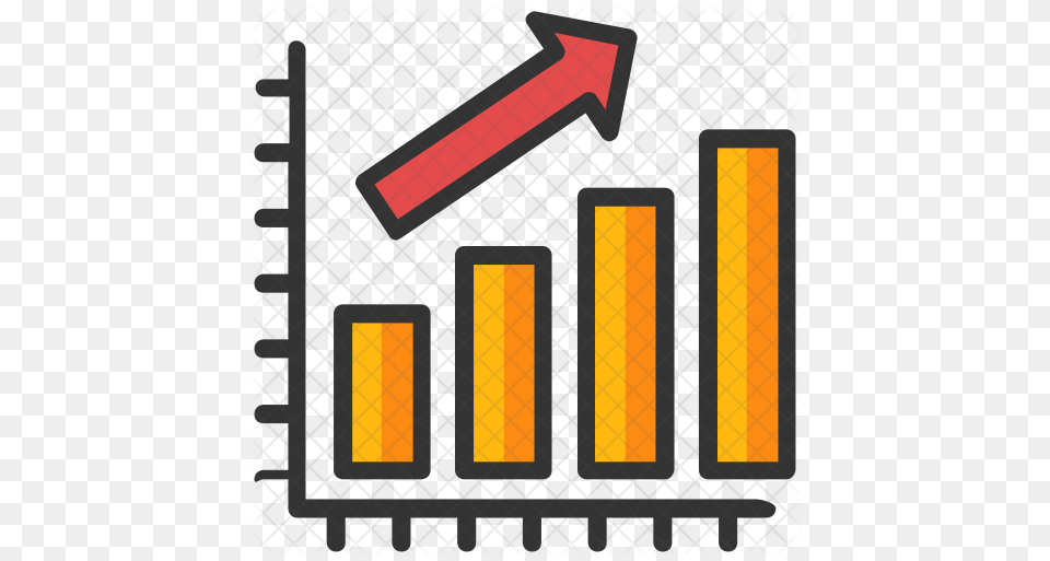 Bar Graph Icon Increase Statistics Icon, Architecture, Building, Factory Png