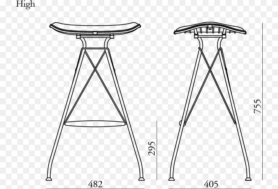 Bar Stool, Gray Png Image