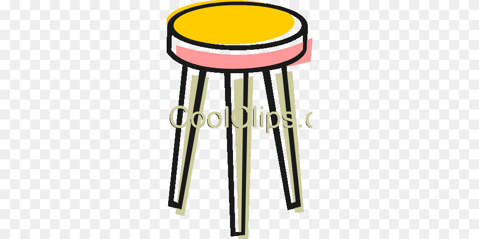 Bar Stool Royalty Vector Clip Art Illustration, Bar Stool, Furniture Png