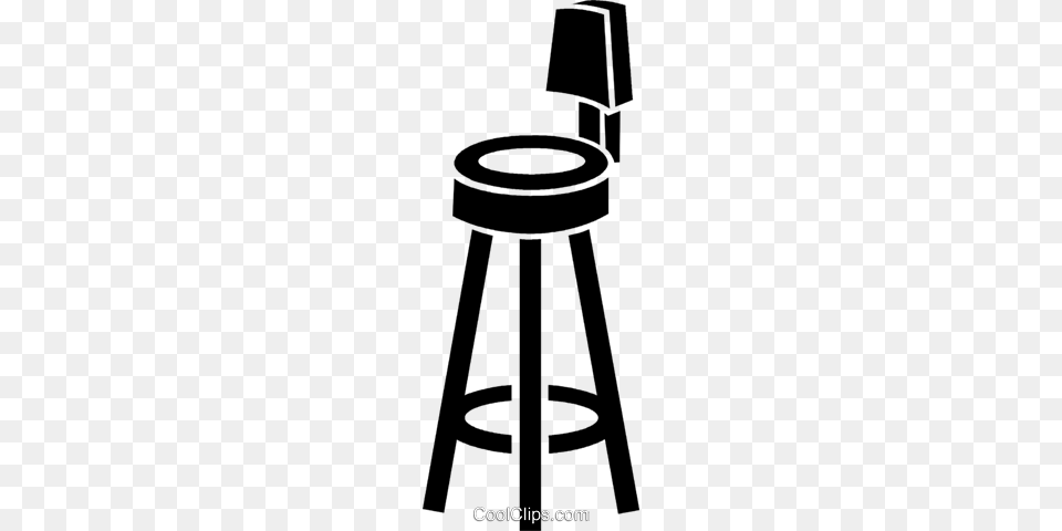 Bar Stool Royalty Vector Clip Art Illustration, Bar Stool, Furniture, Cross, Symbol Free Png