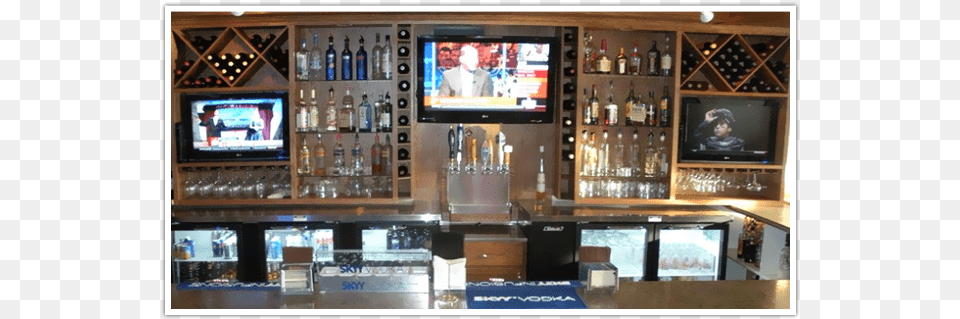 Bar With Wines In The Shelf Gadget, Monitor, Pub, Hardware, Computer Hardware Free Png