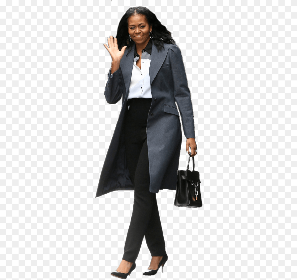 Barack And Michelle New York, Accessories, Jacket, Suit, Handbag Free Png Download