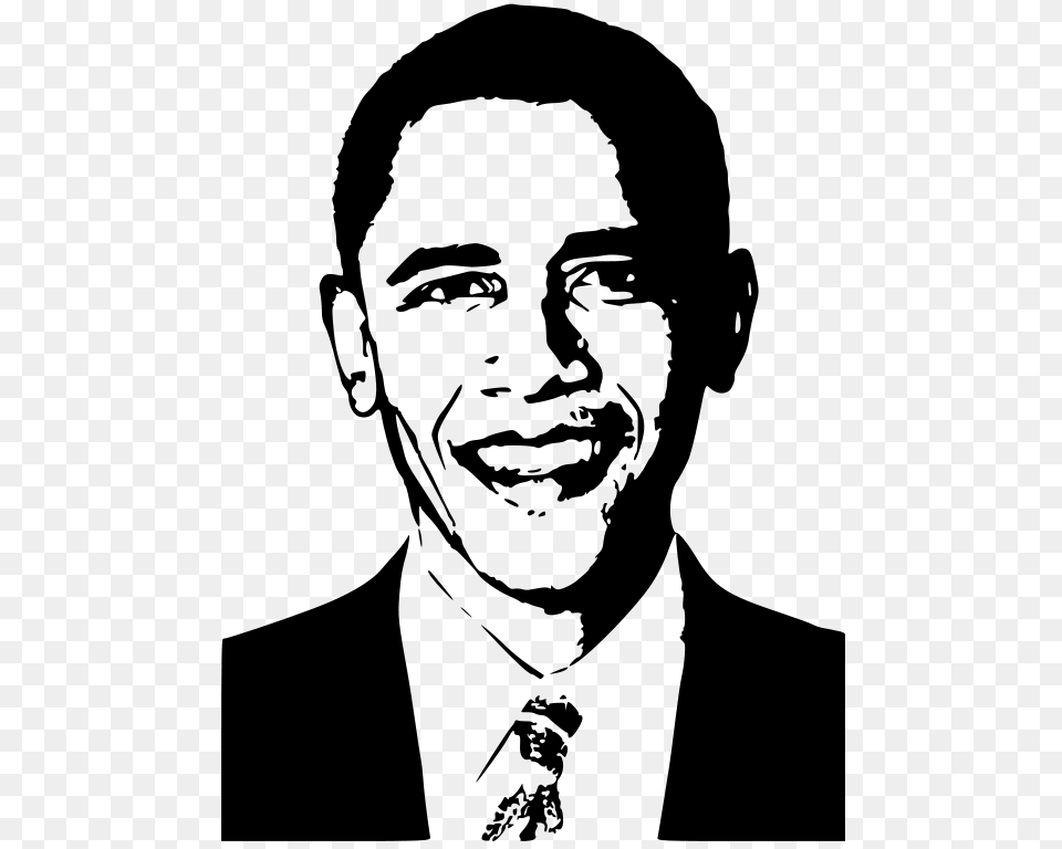 Barack Obama, Gray Free Png Download