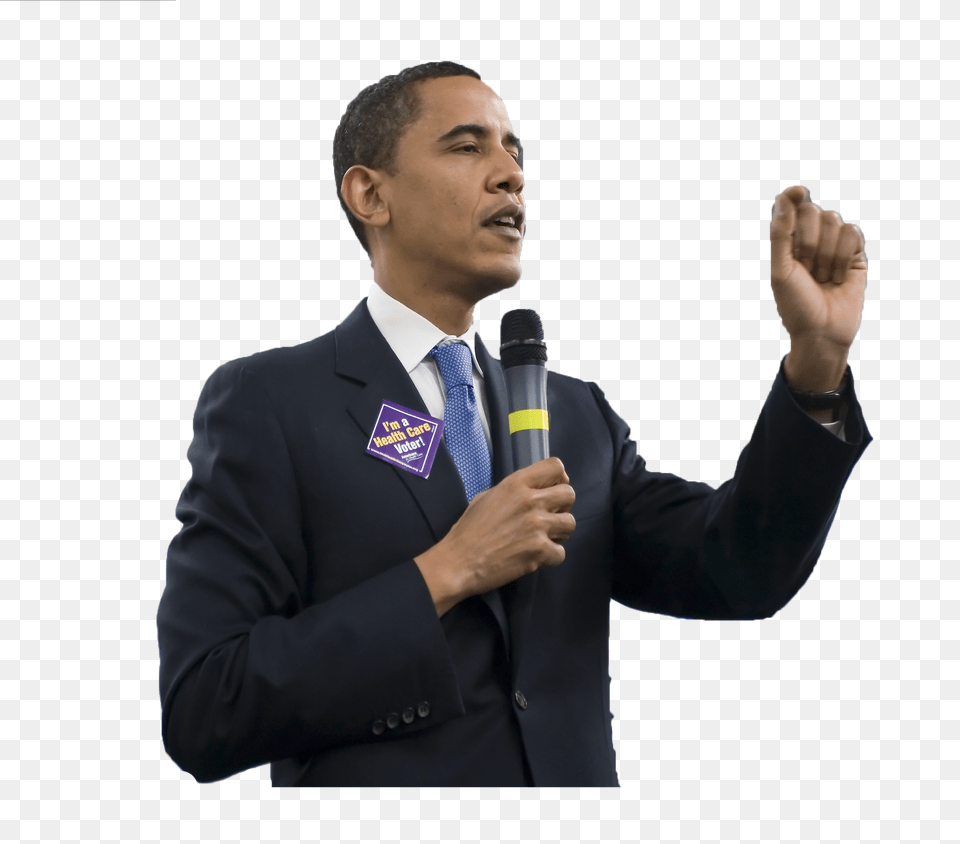 Barack Obama, Accessories, Person, Microphone, Formal Wear Png